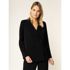 Żakiet MICHAEL Michael Kors Logo MF91EXCCBT. Czarne marynarki damskie MICHAEL Michael Kors, xs, bez wzorów, z wiskozy. W wyprzedaży za 569,00 zł.
