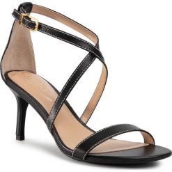 Sandały LAUREN RALPH LAUREN - Leaton 802774545002 Black. Czarne klapki damskie Lauren Ralph Lauren, bez wzorów, ze skóry ekologicznej, bez obcasa, na obcasie. W wyprzedaży za 379,00 zł.