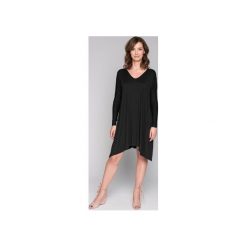 Sukienka No.5. Czarne sukienki damskie Marita Bobko, s, bez wzorów, z dzianiny, bez kołnierzyka, z długim rękawem, długie, oversize. Za 349,00 zł.