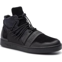 Sneakersy TRUSSARDI JEANS - 77A00099 K606. Czarne sneakersy męskie Trussardi Jeans, na co dzień, bez wzorów, z jeansu, bez zapięcia. Za 579,00 zł.