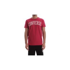 T-shirty z krótkim rękawem Converse 10007343 T-SHIRT CREW. Czerwone t-shirty męskie Converse, xl, bez wzorów, bez kołnierzyka, krótkie. Za 135,62 zł.