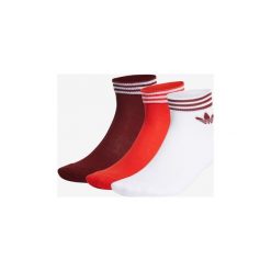 Adidas Originals Trefoil Ankle 3-pack Skarpetki Czerwony Biały. Czerwone skarpetki męskie adidas Originals, bez wzorów, z elastanu. Za 56,95 zł.