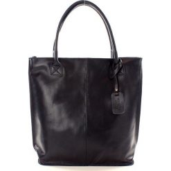 Shopper bag damskie: DESTINY Torebka włoska shopper granatowa