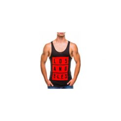 BOKSERKA MĘSKA Z NADRUKIEM S806 - CZARNA. Czarne t-shirty męskie Ombre Clothing, s, z nadrukiem, bez kołnierzyka. Za 19,99 zł.