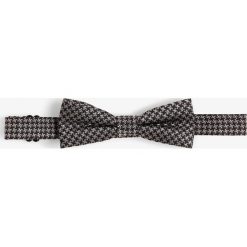 Finshley & Harding London - Muszka męska z jedwabiu, szary. Szare muszki męskie Finshley & Harding London, w kratkę, z jedwabiu. Za 39,95 zł.