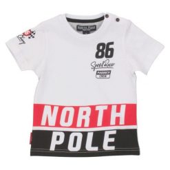 North Pole Koszulka Chłopięca 86 Biała. Białe t-shirty chłopięce North Pole, bez wzorów, bez rękawów. Za 43,20 zł.