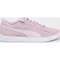 Puma - Buty Smash Wns V2 Sd. Szare buty sportowe damskie Puma, z materiału. Za 249,90 zł.