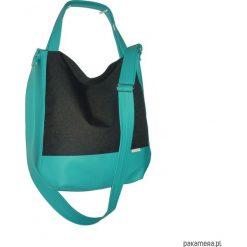 Shopper bag damskie: 5644 ankate, duża czarna torba na ramię, 2w1
