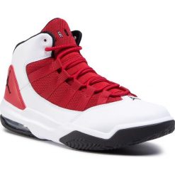 Buty NIKE - Jordan Max Aura AQ9084 106 White/Black/Gym Red. Czerwone buty sportowe męskie Nike, ze skóry, bez zapięcia, do koszykówki. Za 499,00 zł.