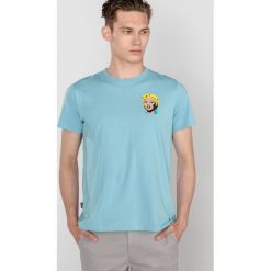Pepe Jeans Jean Koszulka Niebieski. Niebieskie t-shirty męskie Pepe Jeans, xl, z nadrukiem, z bawełny, bez kołnierzyka, krótkie. Za 249,95 zł.