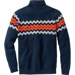 Golfy męskie: Sweter z golfem Regular Fit bonprix ciemnoniebieski