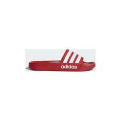 Klapki adidas Klapki adilette Cloudfoam. Czerwone klapki damskie Adidas, bez wzorów. Za 99,95 zł.
