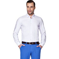Koszula Fioletowa w Kratę Alvin. Fioletowe koszule męskie LANCERTO, m, w kratkę, z bawełny, eleganckie, bez kołnierzyka, bez rękawów. W wyprzedaży za 99,90 zł.