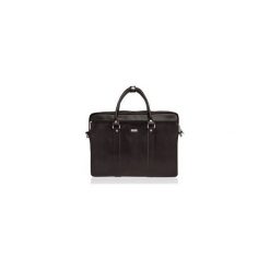 Skórzana torba na ramię laptopa Solier SL03 KILBRIDGE. Czarne torby męskie skórzane marki Solier, w paski, ze skóry, eleganckie, na ramię. Za 449,00 zł.
