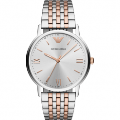 Zegarek EMPORIO ARMANI - Kappa AR11093 2-Tone/Silver/Rose Gold/Silver. Szare zegarki męskie Emporio Armani. Za 1350,00 zł.