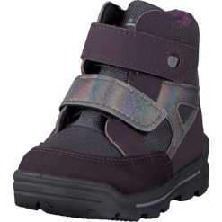 Botki "Frisco" w kolorze fioletowym. Fioletowe buciki niemowlęce Pepino, z materiału, bez zapięcia. W wyprzedaży za 169,95 zł.