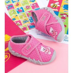 Tenisówki dziecięce Befado 112P185 Różowe. Różowe trampki dziewczęce Befado, bez wzorów, z tkaniny, bez zapięcia. Za 37,00 zł.