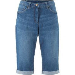 Bermudy dżinsowe ze stretchem bonprix niebieski "stone”. Niebieskie szorty damskie bonprix, z jeansu. Za 74,99 zł.