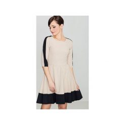 Sukienka K057 Czarny. Czarne sukienki damskie Lenitif, xl, bez wzorów, bez kołnierzyka, bez rękawów, rozkloszowane. Za 139,00 zł.