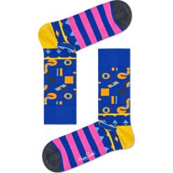 Happy Socks - Skarpetki Mix Max. Niebieskie skarpetki damskie marki Happy Socks, z elastanu. W wyprzedaży za 29,90 zł.