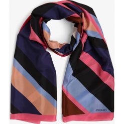 Marc Cain Collections - Damski jedwabny szalik, niebieski. Niebieskie szaliki damskie Marc Cain Collections, z nadrukiem, z jedwabiu. Za 649,95 zł.