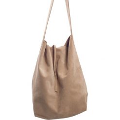 Torba shopper beż. Brązowe shopper bag damskie marki Pakamera, na ramię. Za 199,00 zł.
