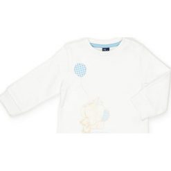 Bluza w kolorze białym. Białe bluzy chłopięce marki Street Monkey, z bawełny. W wyprzedaży za 32,95 zł.