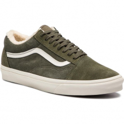 Tenisówki VANS - Old Skool VN0A38G1ULZ1 (Suede/Sherpa) Grape Leaf. Zielone trampki męskie Vans, z gumy. W wyprzedaży za 269,00 zł.