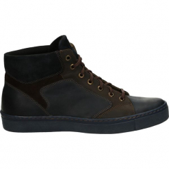 Botki męskie - 11M1273 BO-BL. Czarne botki męskie Venezia, z nubiku. Za 239,00 zł.