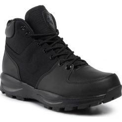 Buty NIKE - Manoa 456975 001 Black/Black/Black. Czarne trapery męskie Nike, ze skóry, bez zapięcia, trekkingowe. W wyprzedaży za 319,00 zł.