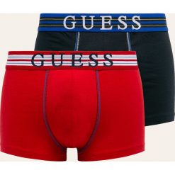 Guess Jeans - Bokserki (2-pack). Czerwone bokserki męskie Guess Jeans, z aplikacjami, z elastanu. Za 129,90 zł.
