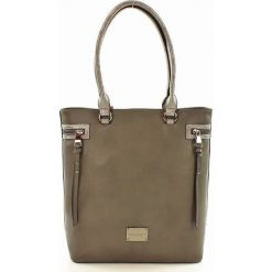 Shopper bag damskie: Klasyczna torebka shopper bag szary