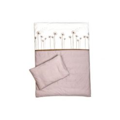Träumeland Komplet pościeli 80x80cm BLUMENWIESE kolor szaro-beżowy. Szare komplety niemowlęce Träumeland, bez wzorów, z bawełny. Za 85,00 zł.