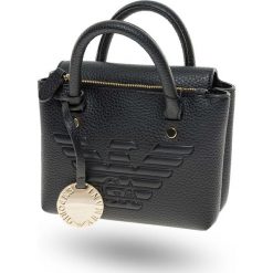 TOREBKA Emporio Armani. Czarne torebki worki damskie Emporio Armani, bez wzorów, ze skóry ekologicznej, bez dodatków. Za 539,00 zł.
