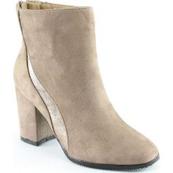 Botki damskie lity: Botki w kolorze khaki