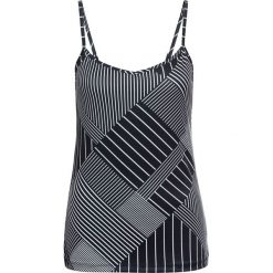 Top bonprix czarno-biały wzorzysty. Czarne topy damskie bonprix, z dzianiny. Za 44,99 zł.