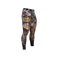 LEGGINSY MĘSKIE SAMURAI. Spodnie męskie Feelj!, m, z nadrukiem, ze skóry, na fitness i siłownię. Za 179,00 zł.