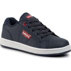 Sneakersy LEVI'S - VADS0018S Navy 0040. Niebieskie trampki chłopięce Levi's®, bez wzorów, ze skóry ekologicznej, na sznurówki. Za 149,00 zł.