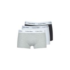 Bokserki Calvin Klein Jeans COTTON STRECH LOW RISE TRUNK X 3. Czarne bokserki męskie Calvin Klein Jeans, bez wzorów, z jeansu. Za 209,00 zł.