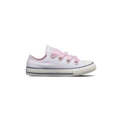 Buty Dziecko Converse 660974 CT OX BIG EYELET. Białe trampki dziewczęce Converse, bez wzorów, bez zapięcia. Za 153,81 zł.