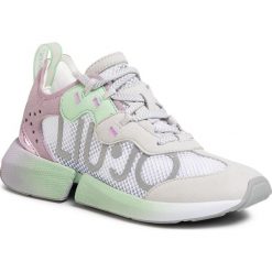 Sneakersy LIU JO - Yulia 04 BA0049 TX063 Grey/Lilac S10028. Szare półbuty damskie Liu Jo, na co dzień, bez wzorów, ze skóry ekologicznej, bez obcasa, na płaskiej podeszwie, bez zapięcia. W wyprzedaży za 329,00 zł.