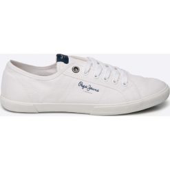 Pepe Jeans - Tenisówki. Białe tenisówki męskie marki Pepe Jeans, z jeansu, na sznurówki. Za 219,90 zł.