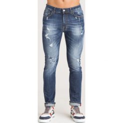 JEANSY SKINNY FIT ICE PLAY. Niebieskie jeansy męskie Ice Play, m, z aplikacjami. Za 305,00 zł.