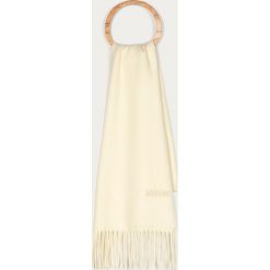 Moschino - Szalik. Szare szaliki męskie MOSCHINO, bez wzorów, z wełny. Za 319,90 zł.