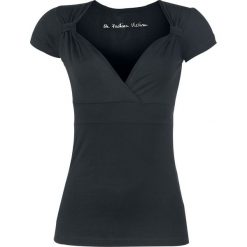 Bluzki damskie: Fashion Victim Fashion V-Top Koszulka damska czarny