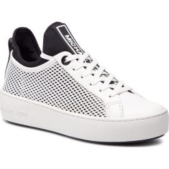 Sneakersy MICHAEL MICHAEL KORS - Ace Lace Up 43S9ACFS1D Opticwht/Blk. Białe półbuty damskie MICHAEL Michael Kors, ze skóry ekologicznej. Za 689,00 zł.