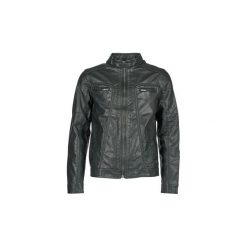 Kurtki skórzane Petrol Industries JACKET. Czarne kurtki męskie marki Petrol Industries, s, bez wzorów, bez kaptura. Za 455,20 zł.