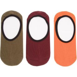 Zestaw 3 par stopek unisex VANS - Classic Super No Show VN000XS9FLM r.38.5/42 Flame. Czerwone skarpetki damskie Vans, bez wzorów, z elastanu. Za 59,00 zł.