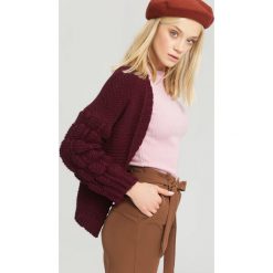 Ciemnobordowy Kardigan I Want You. Czerwone kardigany damskie marki other, uniwersalny. Za 79,99 zł.