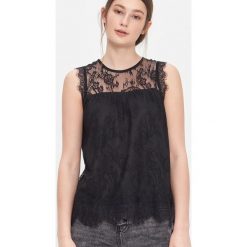 Koronkowy top - Czarny. Czarne topy damskie House, xl, bez wzorów, z koronki, bez kołnierzyka. Za 59,99 zł.